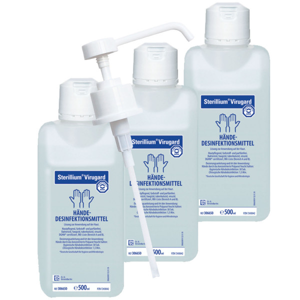 500ml Sterillium Virugard + Bode Dosierpumpe